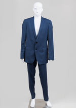 Load image into Gallery viewer, Boss Hugo Boss Blue Minicheck Suit (44L)
