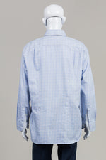 Load image into Gallery viewer, Ermenegildo Zegna Light Blue Plaid Shirt (18 1/2)
