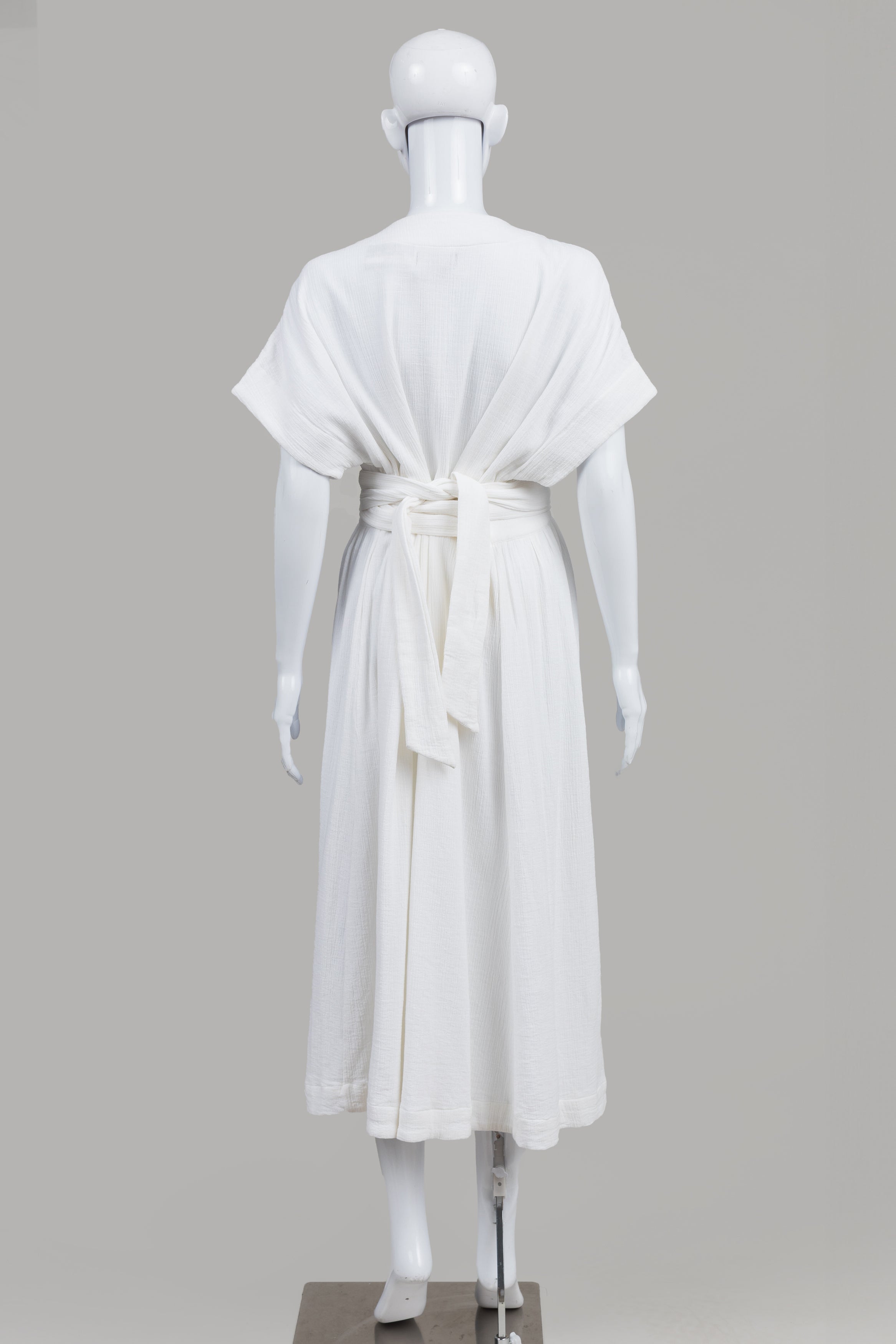 Hatch white krinkle long dress (4)  *New w/tag ($198)
