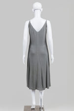 Load image into Gallery viewer, Lida Baday grey jersey sleeveless midi dress (L)
