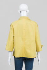 Load image into Gallery viewer, Custom Made Yellow Reversible to Black Dot 3/4 Sleeve Jacket
