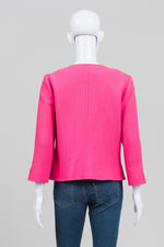 Load image into Gallery viewer, Susan Massey Hot Pink Collarless Jacket
