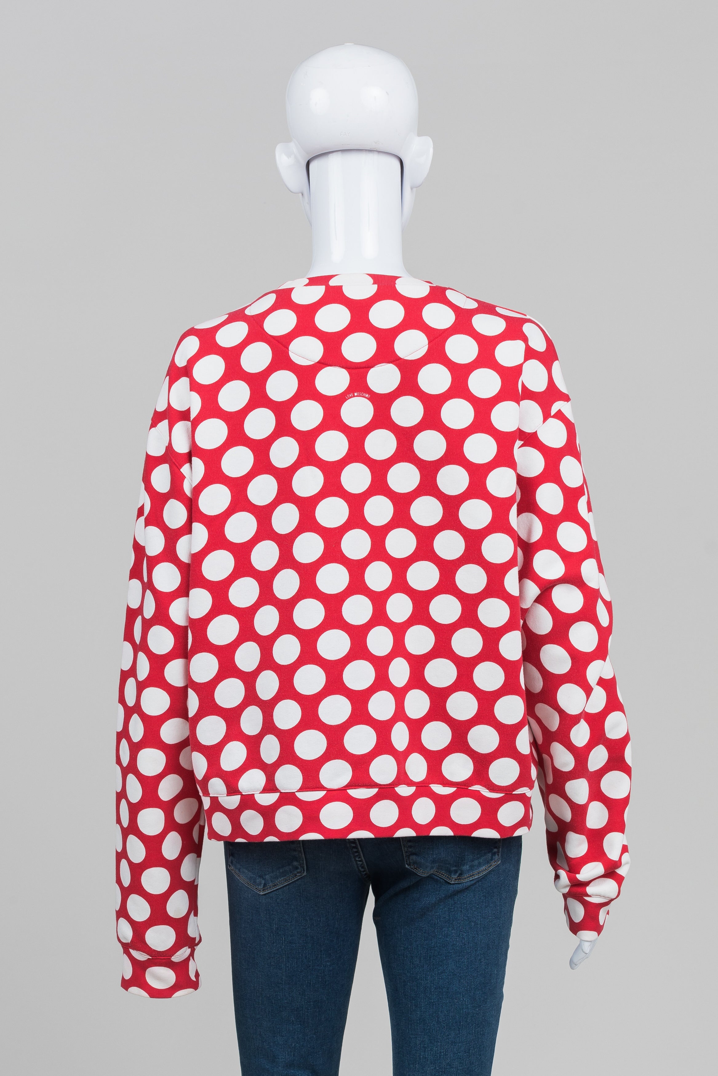 Moschino Love Red Polka Dot Sweatshirt (10)