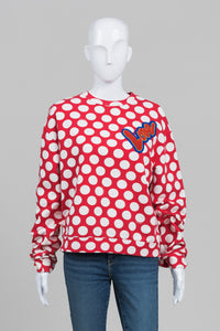 Moschino Love Red Polka Dot Sweatshirt (10)