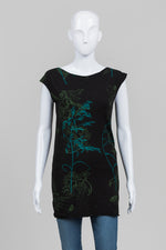 Load image into Gallery viewer, Smoking Lily Brown Floral Print Sleeveless Tunic
