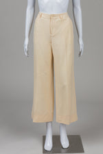 Load image into Gallery viewer, Lauren Ralph Lauren butter silk/linen wide leg pant (8)
