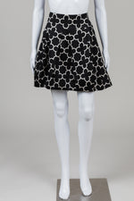 Load image into Gallery viewer, Pink Tartan Black/White Print Pleated Mini Skirt (12)
