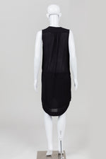 Load image into Gallery viewer, James Perse Black Sleeveless Drop Waist Dress w/ Pockets (1)
