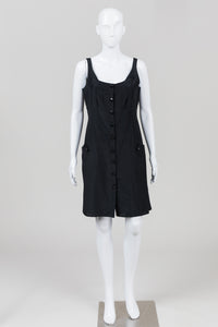 Laundry Black Sleeveless Button Front Dress (6)