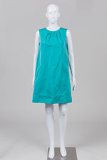 Load image into Gallery viewer, Lida Baday Light Teal Sleeveless Dress w/ Back Zip (10)
