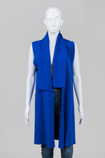 Load image into Gallery viewer, Crea Concept Royal Blue Roll Collar Vest (36)
