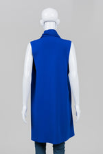 Load image into Gallery viewer, Crea Concept Royal Blue Roll Collar Vest (36)
