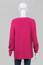 Load image into Gallery viewer, Gerry Weber Fuschia Pointelle Tunic Sweater (14)
