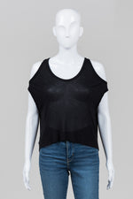 Load image into Gallery viewer, T Alexander Wang Black Convertible Style Sleeveless Top (XS)
