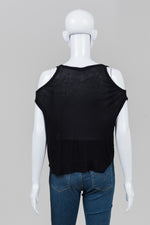 Load image into Gallery viewer, T Alexander Wang Black Convertible Style Sleeveless Top (XS)
