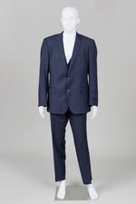 Load image into Gallery viewer, Boss Hugo Boss for Harry Rosen Navy Mini Check 3-pce Suit (44R)
