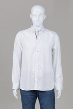 Load image into Gallery viewer, Ted Baker white with dot pattern long sleeve shirt (4)
