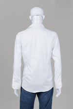 Load image into Gallery viewer, Eton white woven spread collar shirt (15.5)
