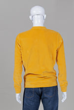 Load image into Gallery viewer, A.P.C. gold velour long sleeved sweatshirt (S)
