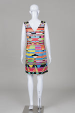 Load image into Gallery viewer, Katherine Barclay multi-colored geometric print sleeveless sundress (S)
