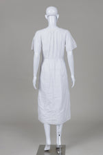 Load image into Gallery viewer, Joie V-neck short sleeve white eylelet lined dress with short sleeves and pockets (2)
