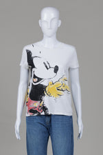 Load image into Gallery viewer, desigual white Mickey Mouse short sleeve t-shirt (S)
