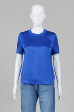 Load image into Gallery viewer, Rag &amp; Bone royal blue short sleeve crew neck top (S)
