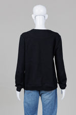 Load image into Gallery viewer, Kenzo black sweatshirt with tiger and brand logo embroidery (XL)
