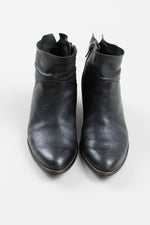 Load image into Gallery viewer, Paul Green black booties with side zipper (5.5)
