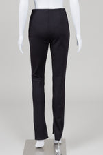 Load image into Gallery viewer, Anine Bing Black Stretch Slit Hem Pants (38)
