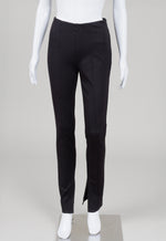 Load image into Gallery viewer, Anine Bing Black Stretch Slit Hem Pants (38)
