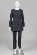 Load image into Gallery viewer, Carol Claffey Vintage Charcoal Grey Top &amp; Pant Set with Front Pockets (4)
