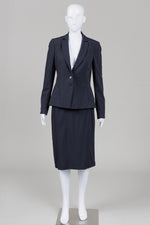 Load image into Gallery viewer, Reiss Black Pinstripe Skirt Suit (6)
