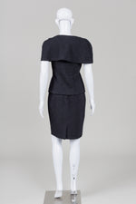 Load image into Gallery viewer, La Kucci Black Matlasse Skirt Suit (36)
