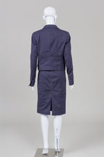 Load image into Gallery viewer, Tiger of Sweden Navy Pinstripe Skirt Suit (40)
