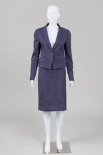 Load image into Gallery viewer, Tiger of Sweden Navy Pinstripe Skirt Suit (40)
