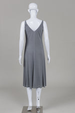 Load image into Gallery viewer, Lida Baday Medium Grey Sleeveless Midi Dress (Large)
