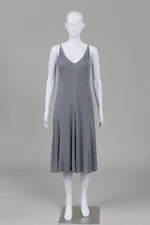 Load image into Gallery viewer, Lida Baday Medium Grey Sleeveless Midi Dress (Large)
