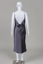 Load image into Gallery viewer, Blanca Vita Slate Grey Long Slip Dress (40)
