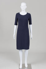 Load image into Gallery viewer, Diane von Furstenberg Black Jersey Short Sleeve T-shirt Dress (M)
