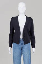 Load image into Gallery viewer, MM Lafleur Open Front Black Knit Jacket (M)
