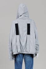 Load image into Gallery viewer, Kimo No Rain Light Grey to Black Reversible Zipper Jacket (Large)
