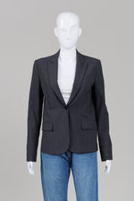 Load image into Gallery viewer, Theory Grey One Button Blazer (6)
