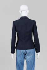 Load image into Gallery viewer, F Carriere 3 Button Navy Jacket (32)
