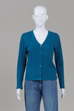 Load image into Gallery viewer, Jackpot Teal Button Front Cardigan (3)
