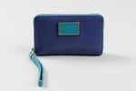 Load image into Gallery viewer, Marc by Marc Jacobs blue and teal wristlet wallet
