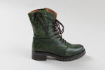 Load image into Gallery viewer, Miz Mooz green laced boots with side zipper (41)
