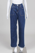 Load image into Gallery viewer, L.F.Markey Dark Wash Straight Leg Jeans (29)
