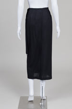 Load image into Gallery viewer, Pascale Smets Black Midi Wrap Skirt (8)
