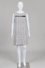 Load image into Gallery viewer, Narcissist Ivory/Black Tweed Dress &amp; Coat Set (10)
